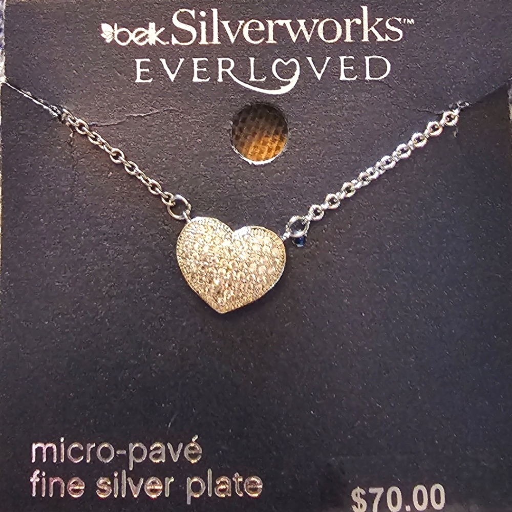 Micro-Pave Heart Necklace